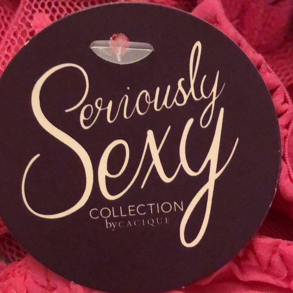 Cacique Seriously Sexy Chemise & Thong - Picture 15 of 15